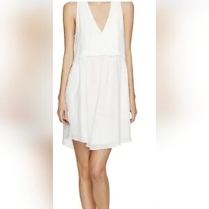 - Wilfred 'Vignette' Dress with silk size 8. Ivory.White. Lined. V Neck.…